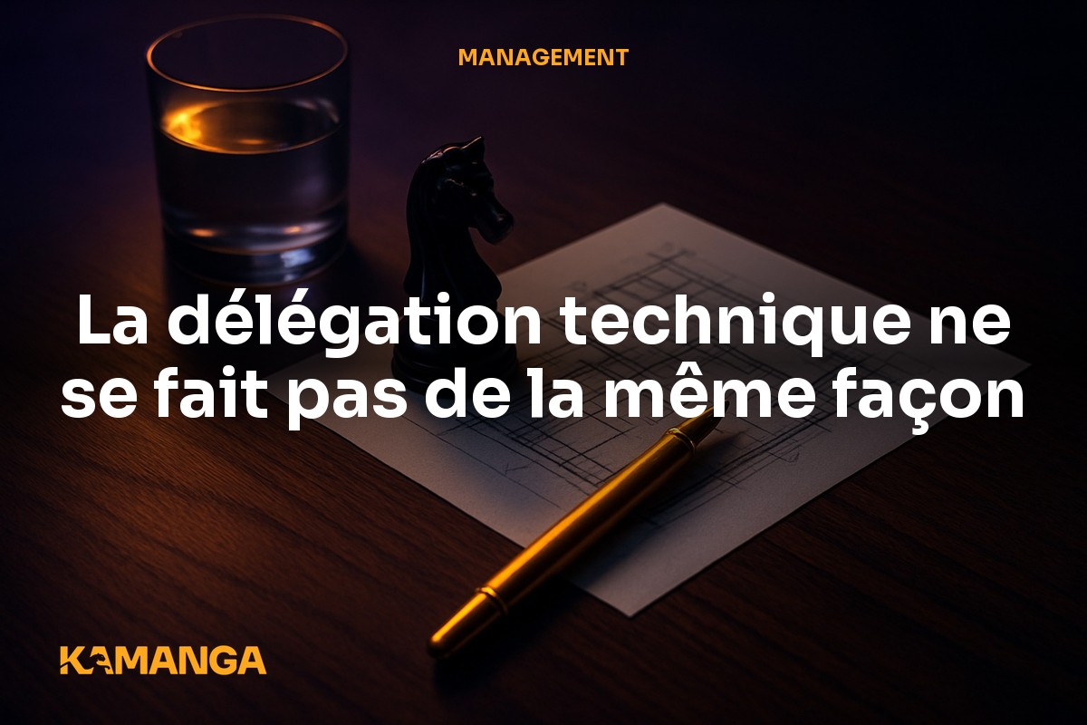 Délégation technique : la matrice par niveau de séniorité